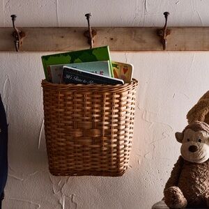 Olli Ella Hanging rattan book basket